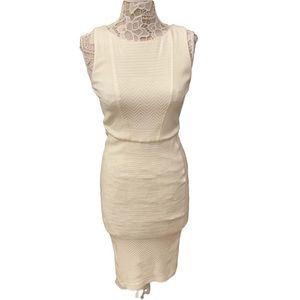 Alice + Olivia white midi dress sz 10